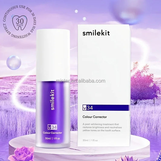 POLANDSHOPY™ PURPLESHINE-SMILE KIT – Odkryj Sekret Hollywoodzkiego Uśmiechu w Kilka Dni!